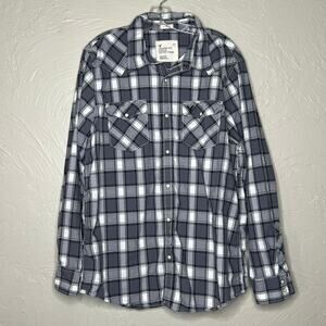 American Eagle Plaid Button Down Size XXL